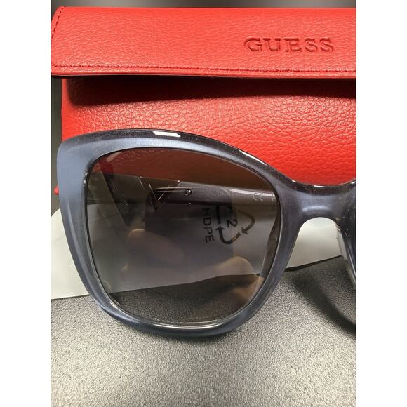 GUESS Cat Eye Sunglasses Grey Frame Gradient Lens 55mm Womens main image 4